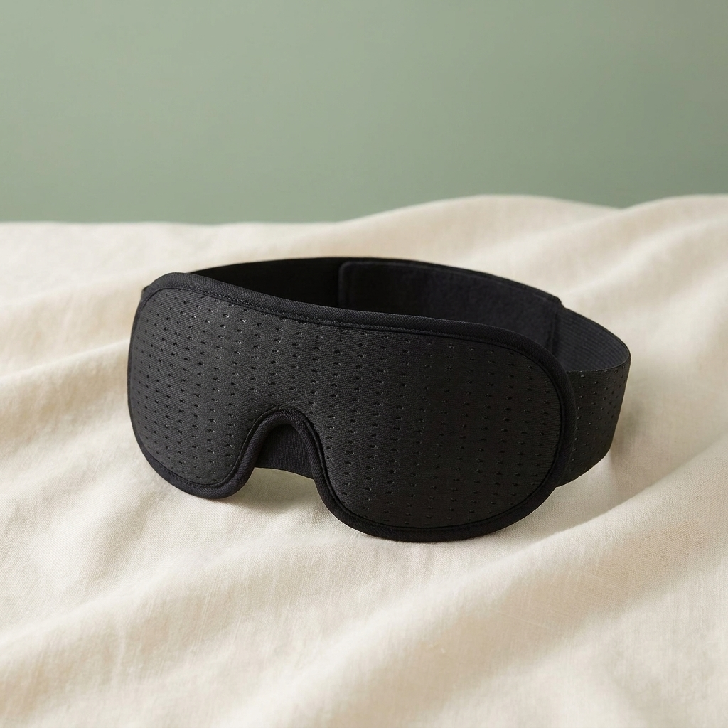 SERENITY 3D breathable sleep mask with perforated cooling surface